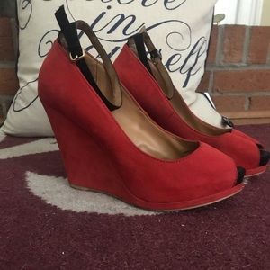 Suede Wedge Shoes